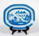 19thC Chinese Export Blue and White Canton Platter