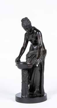 19thC Italian Bronze Figure of a Maiden