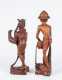 Two Asian Carved Wooden Figures
