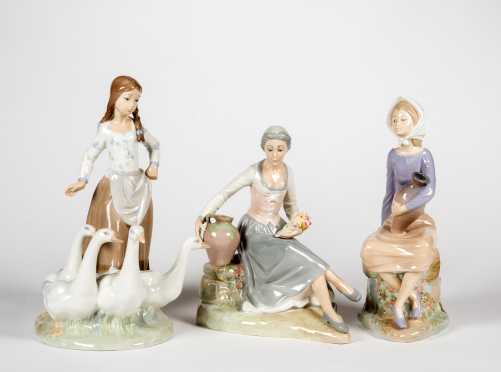 Three Zaphir Gloss Figurines, Made in Spain