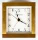 Tiffany & Co. Swiss Quartz Brass Square Clock