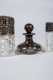 Three Piece Crystal and Sterling Perfume Lot