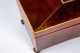 English Mahogany Coffin Shaped Tea Box