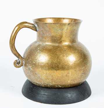 17thC or Earlier Wrought Bronze Pitcher