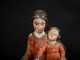 18th/19thC Painted Wooden Madonna and Child