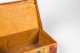 Poplar Wood Polychrome Paint Decorated Box