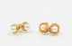 Two Pairs Pearl and 14K Stud Earrings