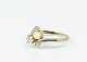 Antique 18K Pearl and Diamond Moi et Toi Bypass Ring