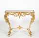 Brass French LXV Style Pier Table with Mirror