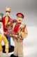 Twenty-Four Original Bernard Ravca (Ravca Paris/ NY) Stockinette Circus Doll Set