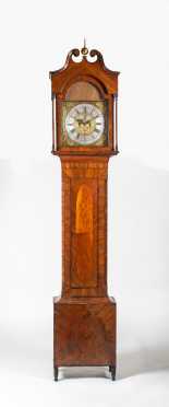 PA E19thC American Case Irish Works Tall Clock