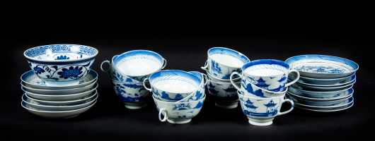 Eleven Pieces of Chinese Blue and White China
