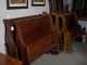 Two Mahogany Empire Sleigh Beds