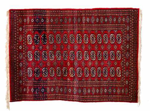 20thC Modern Bokhara Scatter Size Oriental Rug
