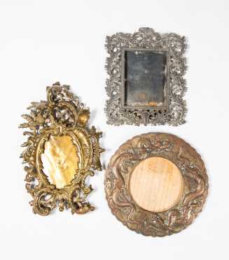 Three Ornate Table Top Picture Frames