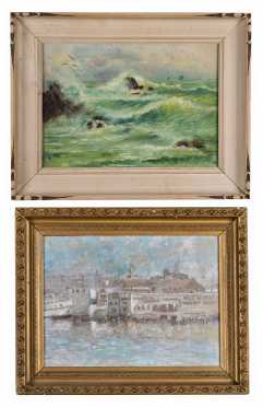 Two American Sea Coast Paintings