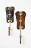 18th/19thC Similar Pair of Chinese Brass Wall Sconces/ Flower Holders