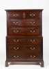 English Chippendale Mahogany Chest on Chest