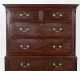 English Chippendale Mahogany Chest on Chest