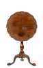 18thC American Mahogany Ball and Claw Footed Candle Stand
