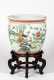 E20thC Chinese Porcelain Planter with Wooden Stand