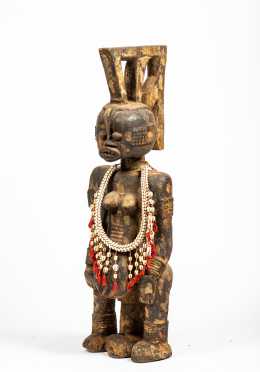 A Large Nigerian Female Figure, Ibo (Igbo),