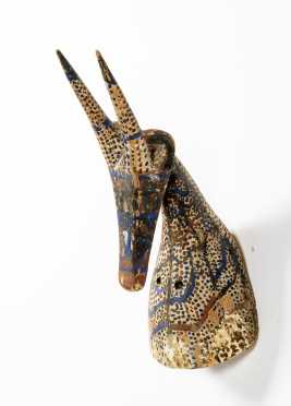 A Burkina Faso Painted Antelope Crest