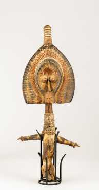 An Unusual Kota Style Mahongwe Janus Reliquary Figure,