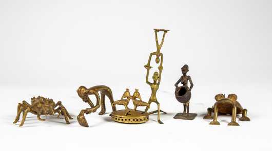 Five Pieces of West African Bronze