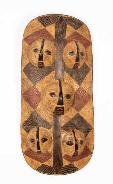 A Luba/Songye Style Five Faced Shield