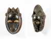 Two Baule Masks, Cote D'Ivoire;