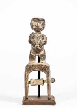 A Cameroon Figural Pulley
