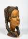 Contemporary Carved and Beaded African Bust