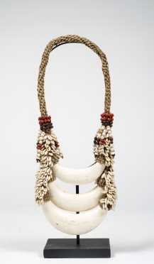 A Papua New Guinea Shell and Beaded Necklace