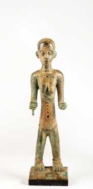 A West African Bronze Female Figure, Liberia/CÃ´te D'Ivoire