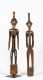 A Pair of Senufo Figural Rhythm Pounders, 'Deble'