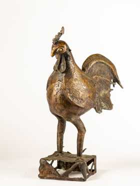 An Benin Bronze Chicken
