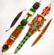 Two Yoruba Beaded Staff Sheaths and Other Bead Work