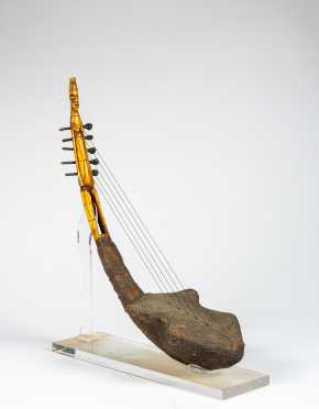 A Mangbetu Figural Harp, DRC