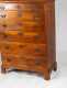 New Hampshire Maple Chippendale Six Drawer Tall Chest