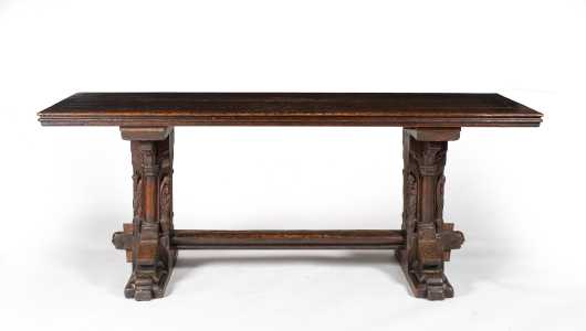 16thC Continental Carved Oak Alter Table