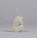 Chinese 18th/19thC Carved White Jade Monkey