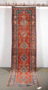 Persian Heriz Oriental Rug Runner