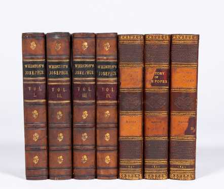 Two Sets in Leather: "The Works of Flavius Josephus"