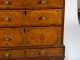 E18thC English Queen Anne Marquetry Inlaid Chest on Frame