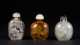 Three Chinese Reverse Painted Snuff Bottles