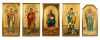 A Lot of C1900 Painted Saint Figures