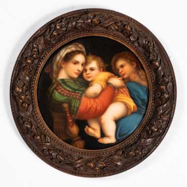 French 19thC Painting on Porcelain