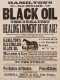 Vermont L19thC "Black Oil" Paper Broadside