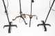 Four 20thC Wrought Iron Stand Lamps